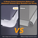 20x V-Shape LED Aluminium Profielen 1M - 30% Korting!