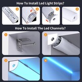 20x V-Shape LED Aluminium Profielen 1M - 30% Korting!