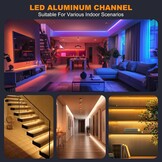 20x V-Shape LED Aluminium Profielen 1M - 30% Korting!