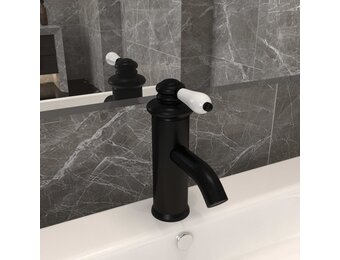 vidaXL Wastafelkraan Zwart - 30% Korting