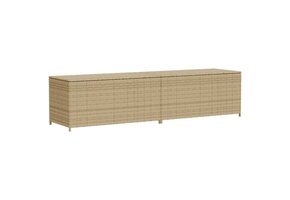 VidaXL Tuinbox met wielen 469L Poly Rattan Beige - Nu 30% Korting!