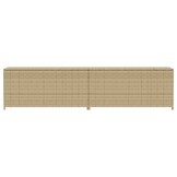 VidaXL Tuinbox met wielen 469L Poly Rattan Beige - Nu 30% Korting!