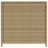 VidaXL Tuinbox met wielen 469L Poly Rattan Beige - Nu 30% Korting!