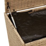 VidaXL Tuinbox met wielen 469L Poly Rattan Beige - Nu 30% Korting!