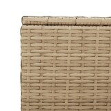 VidaXL Tuinbox met wielen 469L Poly Rattan Beige - Nu 30% Korting!