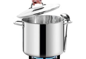 HOMICHEF 15L Nikkelvrije RVS Voorraadpot - 37% Korting!