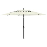 vidaXL Parasol 3-laags 3,5m Zandkleurig - 47% Korting!