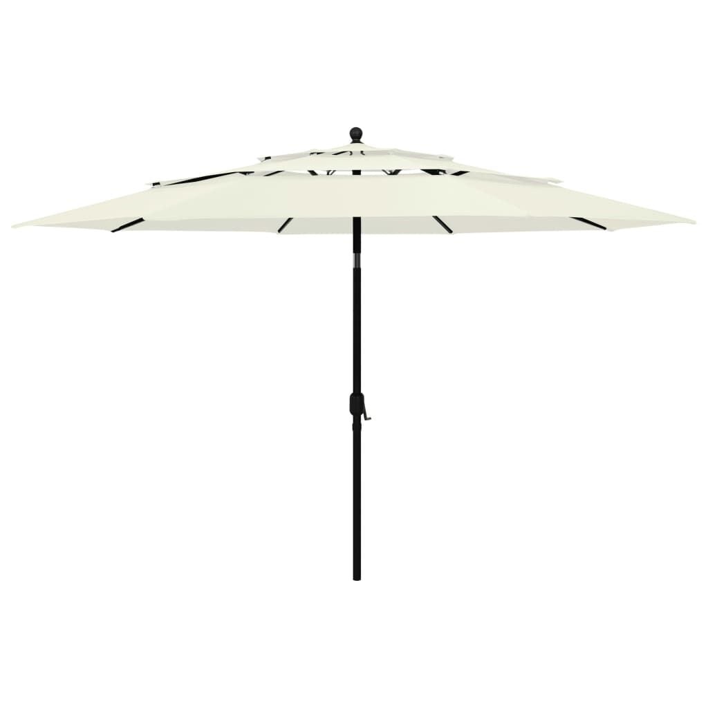 vidaXL Parasol 3-laags 3,5m Zandkleurig - 47% Korting!