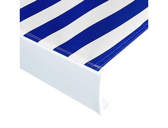 vidaXL Luifeldoek 450x300cm Blauw/Wit | -35% Korting
