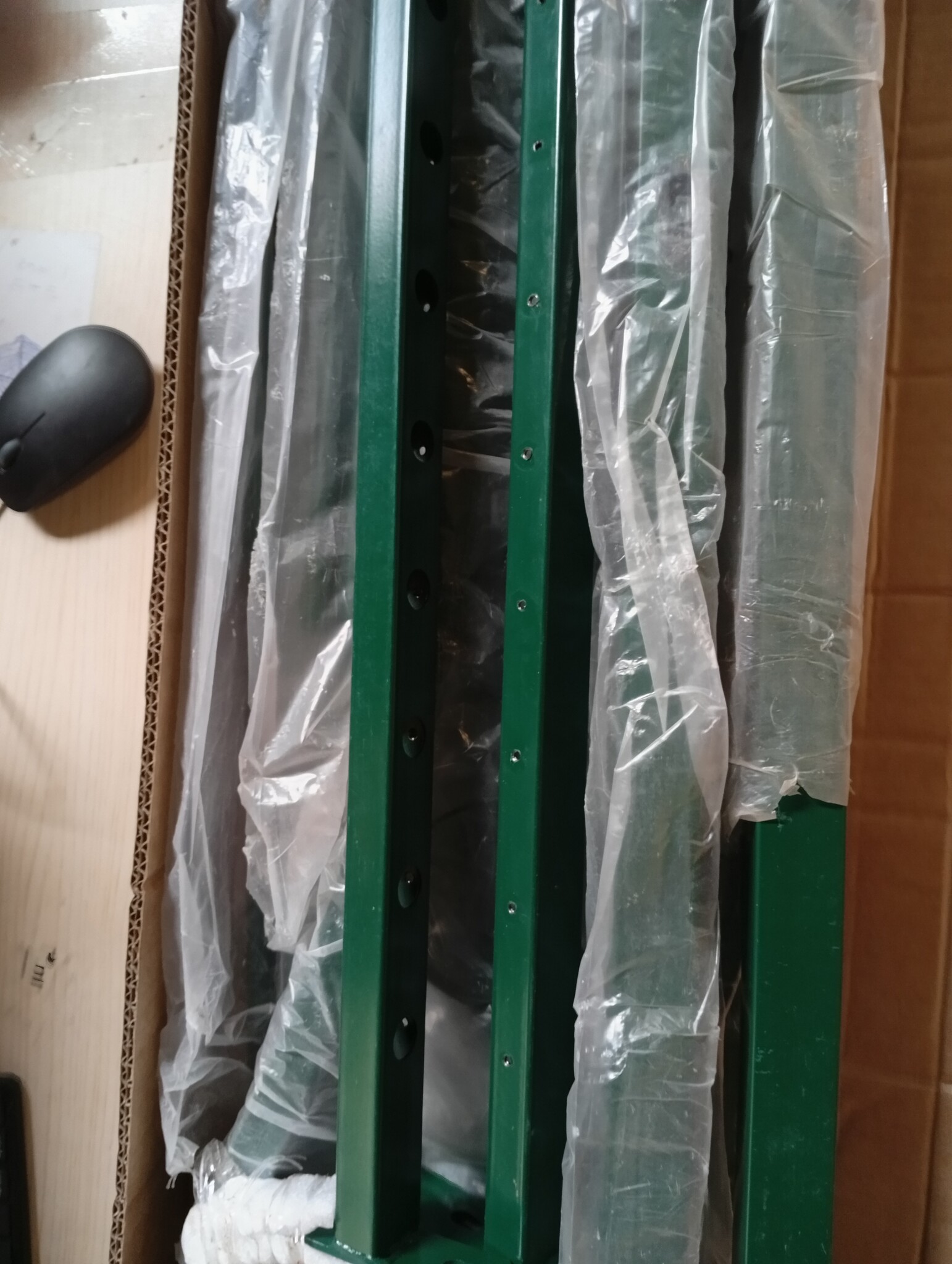 vidaXL Poort met speerpunten Staal Groen - 55% Korting