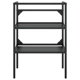 vidaXL Wastafelframe Zwart | 59x38x83 cm | 30% Korting