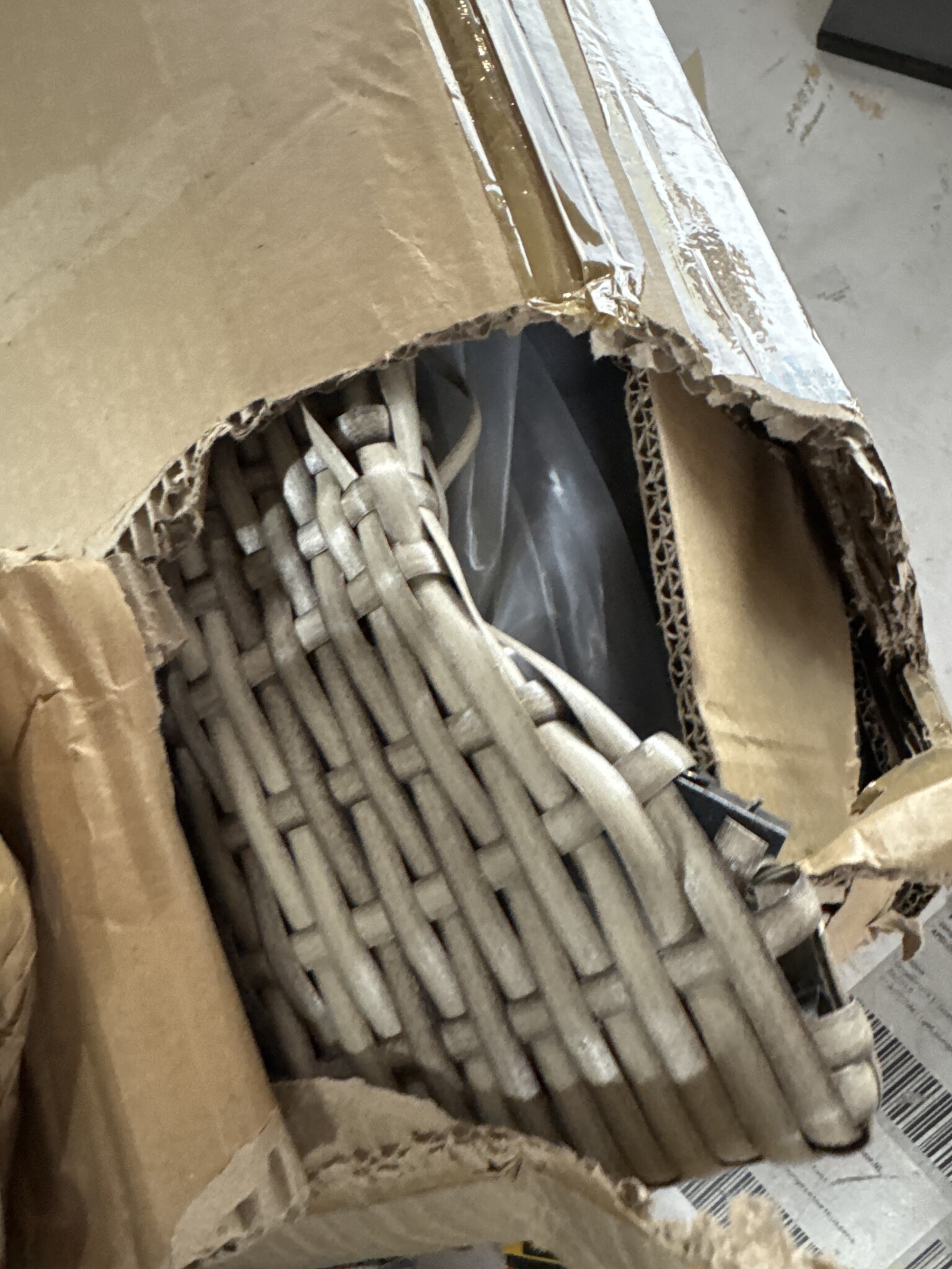 vidaXL Tuinbank Poly Rattan Beige - 50% Korting!