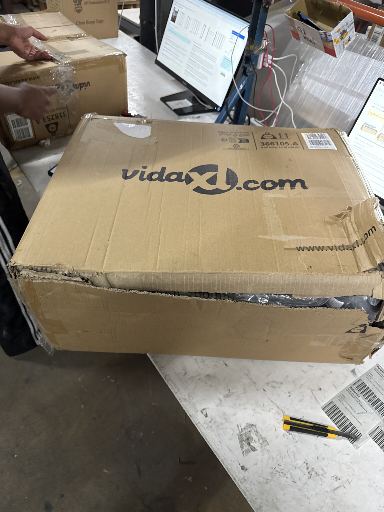 vidaXL Tuinbank Poly Rattan Beige - 50% Korting!