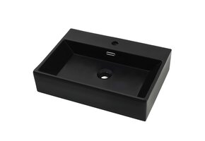 VidaXL Keramiek Wastafel Zwart - 49% Korting