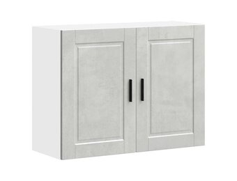 vidaXL Keukenwandkast Porto - Betongrijs | 30% Korting!