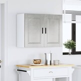 vidaXL Keukenwandkast Porto - Betongrijs | 30% Korting!