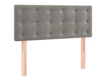 vidaXL Hoofdbord Fluweel Lichtgrijs - 55% Korting