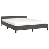 vidaXL Bedframe 140x200 cm | Fluweel Donkergrijs | -35%