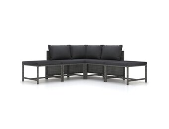 vidaXL 5-delige Loungeset Grijs - 35% Korting