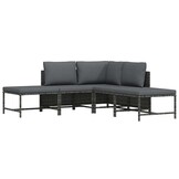 vidaXL 5-delige Loungeset Grijs - 35% Korting