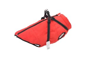 vidaXL Hondenjas met Harnas Waterdicht Reflecterend Rood L48 - 41% Korting