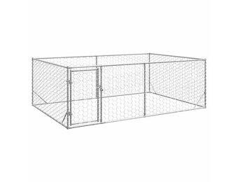 vidaXL Hondenkennel Buiten - 3x2x1m Staal - 35% Korting!