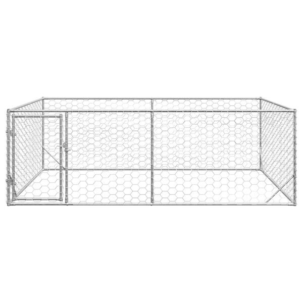 vidaXL Hondenkennel Buiten - 3x2x1m Staal - 35% Korting!