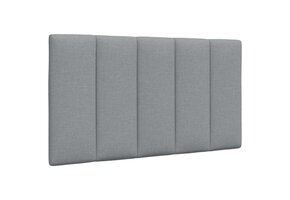 vidaXL Hoofdbordkussen 90 cm Stof Lichtgrijs - 30% Korting!