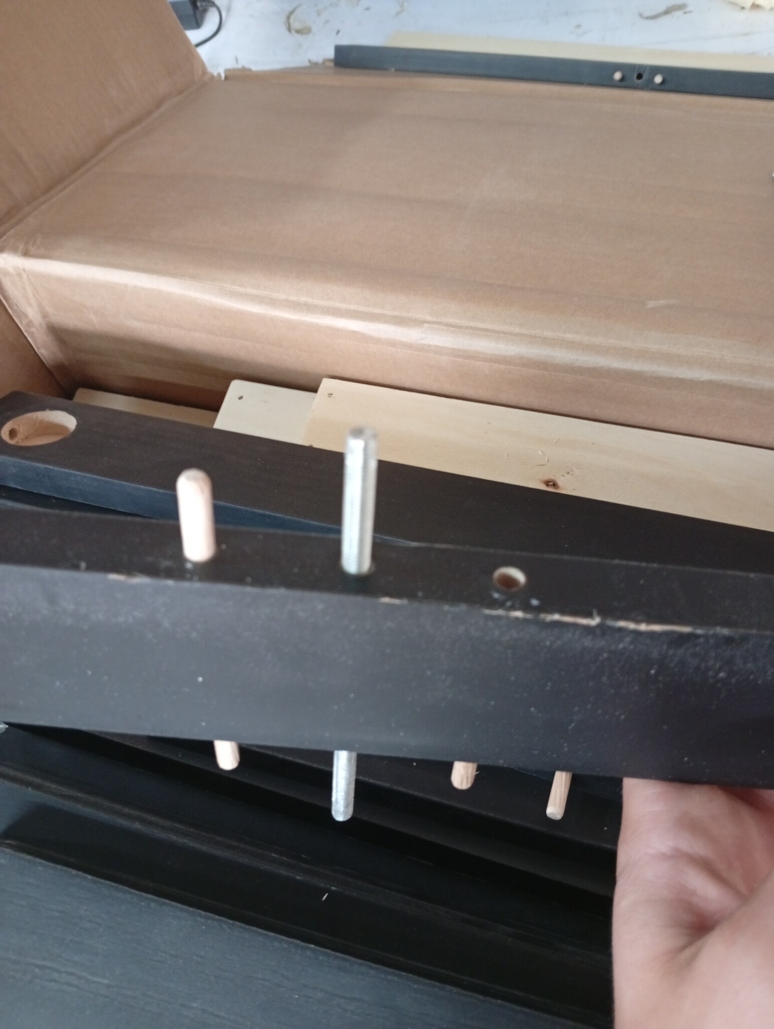 vidaXL Kinderhoogslaper Grenenhout Zwart 90x200cm | 55% Korting!