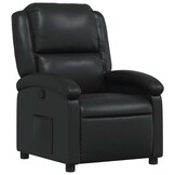 vidaXL Fauteuil Kunstleer Zwart - 30% Korting