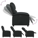 vidaXL Fauteuil Kunstleer Zwart - 30% Korting