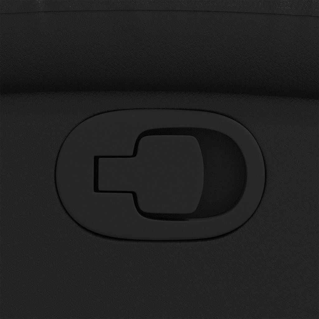 vidaXL Fauteuil Kunstleer Zwart - 30% Korting