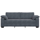 vidaXL 3-zitsbank (178cm) - Fluweel Donkergrijs | 60% Korting!