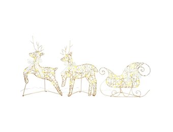vidaXL LED Rendieren Kerstdecoratie (3 stuks) - 35% Korting!