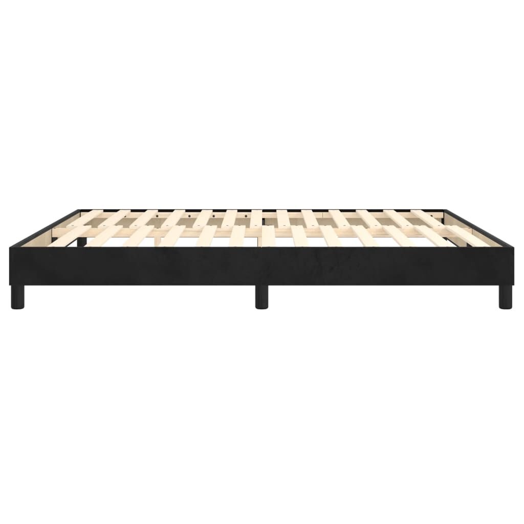 vidaXL Fluweel Bedframe Zwart 160x200 cm - 35% Korting