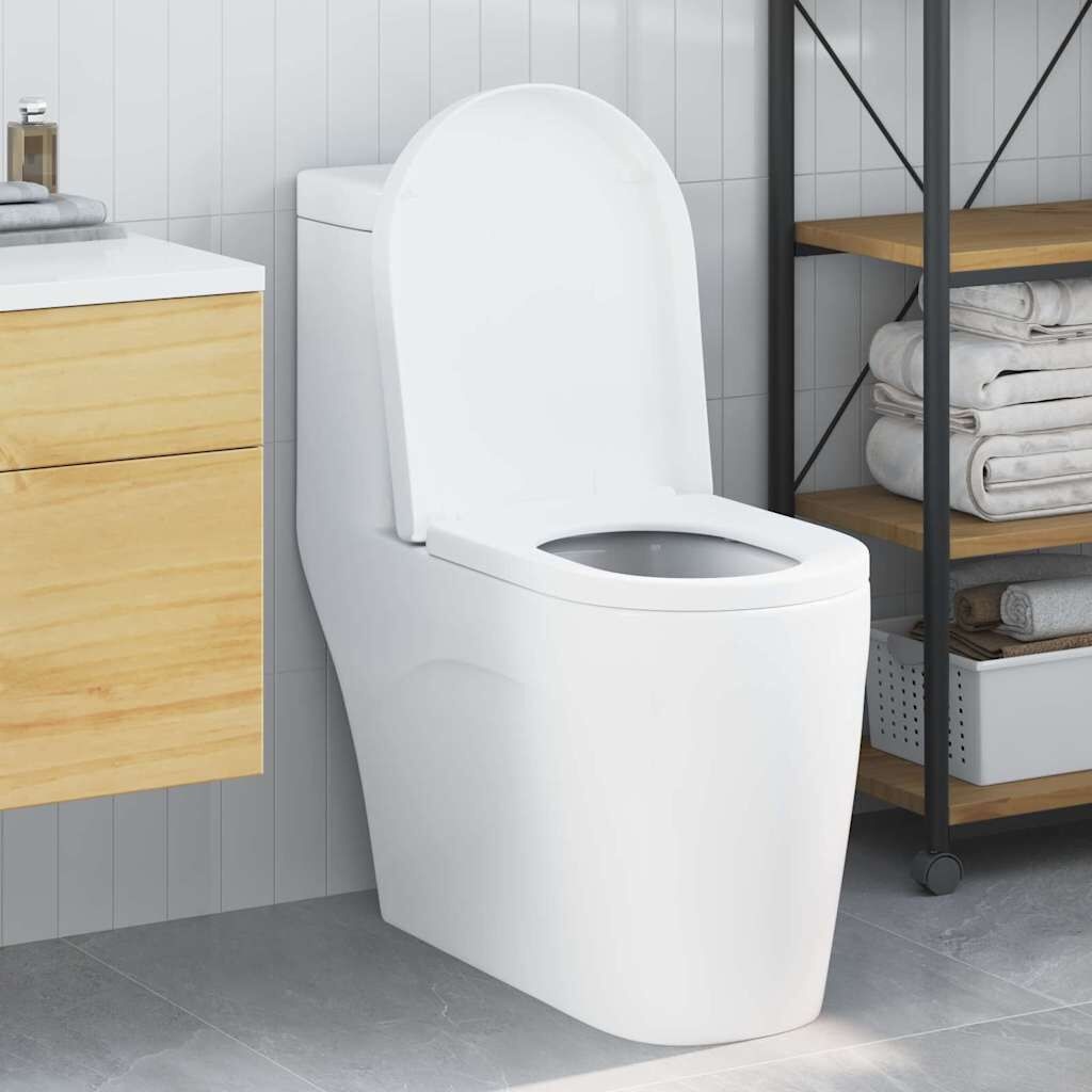 vidaXL Toiletzitting Wit (48x36.5x4.5 cm) - 35% Korting!