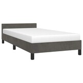 vidaXL Fluweel Bedframe Donkergrijs 100x200cm | 35% Korting