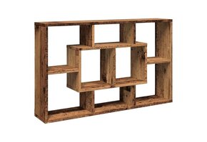 VidaXL Wandschap Bewerkt Hout Oud Houtkleurig - 30% Korting