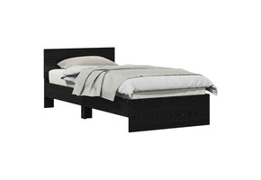 vidaXL Bedframe Zwart eiken 90x190cm - 55% Korting!