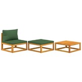 vidaXL 3-delige Loungeset Acaciahout - 30% Korting!
