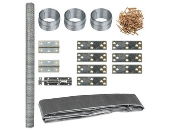 vidaXL Kippenhok 268x100x190 cm Metaal - 35% Korting!