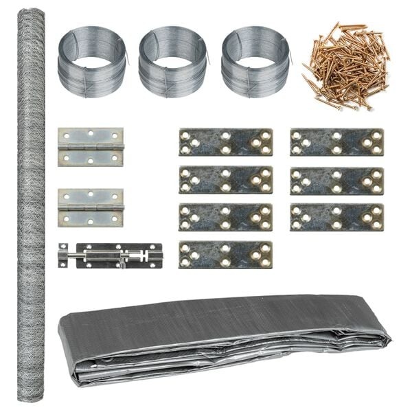 vidaXL Kippenhok 268x100x190 cm Metaal - 35% Korting!