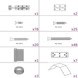 vidaXL Kippenhok 268x100x190 cm Metaal - 35% Korting!