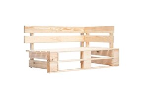 vidaXL Tuinhoekbank Pallet Hout | 30% Korting