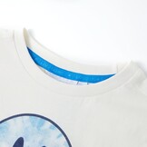 Kindershirt ecru maat 104 met smiley - 30% korting