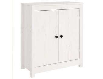 vidaXL Dressoir Grenenhout Wit - 64% Korting!
