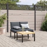 vidaXL Aluminium Tuinbank Zwart - 30% Korting!