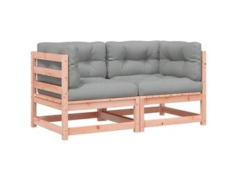 vidaXL Hoekbank 2 st. Massief Douglashout - 30% Korting!