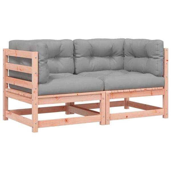 vidaXL Hoekbank 2 st. Massief Douglashout - 30% Korting!