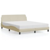 vidaXL Crème Bedframe 160x200 cm | 30% Korting